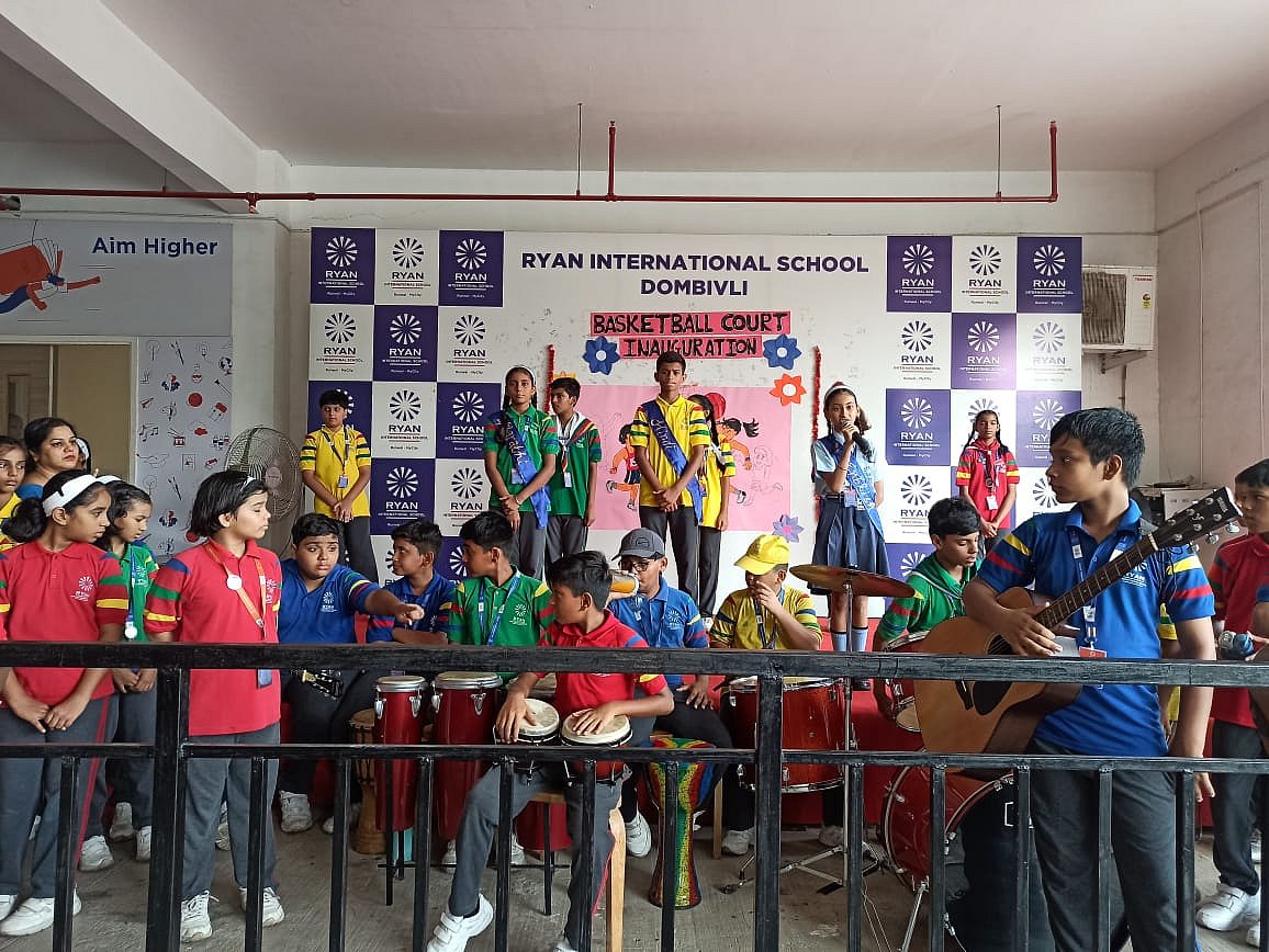 Welcome song performed at the morning assembly 